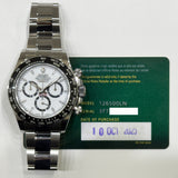Rolex Daytona 126500LN White Dial Oct 2025 - View 2