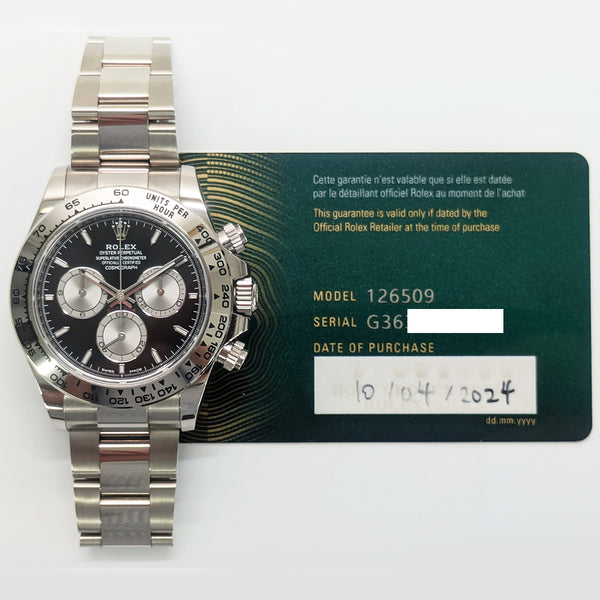Rolex Daytona 126509 Black Dial Apr 2024