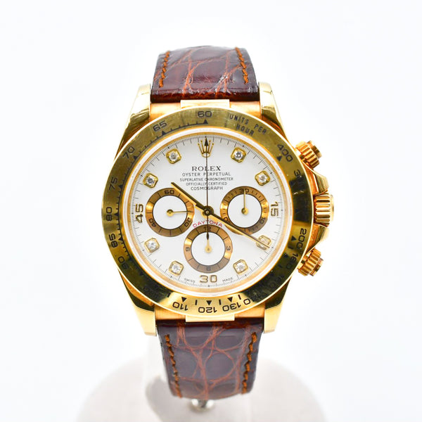 Rolex Daytona 16518 "Zenith Movement" White Diamond Dial Sep 1997