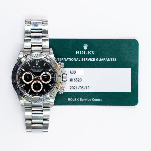 Rolex Daytona 16520 "Zenith Movement" Black Dial 