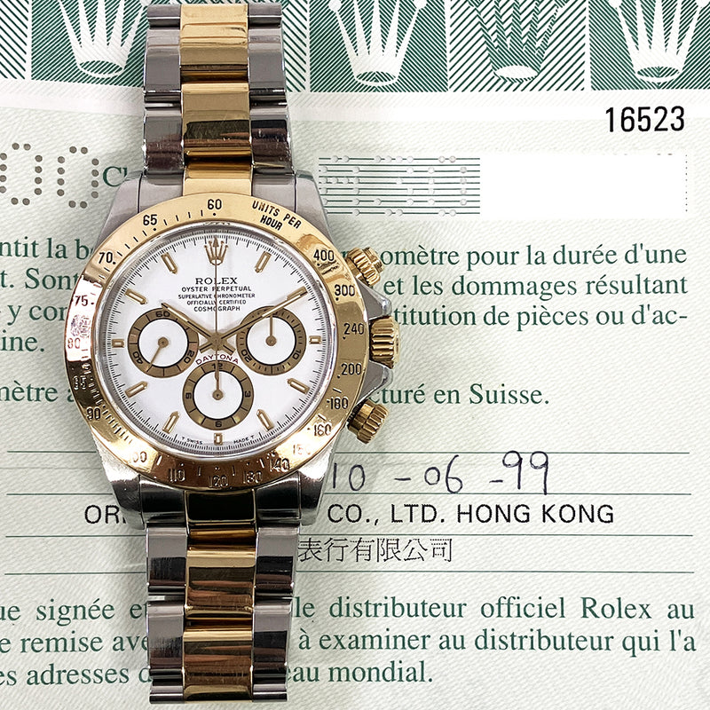 Rolex Daytona 16523 "Zenith Movement" White Dial Jun 1999