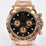 Rolex Daytona 40mm Everose Gold 116505 Black Dial Nov 2016 - View 1
