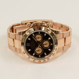 Rolex Daytona 40mm Everose Gold 116505 Black Dial Nov 2016 - View 3
