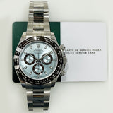 Rolex Daytona 40mm Platinum 116506 Ice Blue Dial