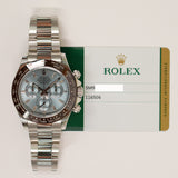Rolex Daytona 40mm Platinum 116506 Ice Blue Diamond Dial Oct 2017 - View 2