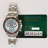 Rolex Daytona 40mm Platinum 126506 Ice Blue Dial Sep 2024 - View 2