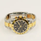 Rolex Daytona 40mm Steel and Yellow Gold 116503G Black Diamond Dial Jul 2020 - View 3