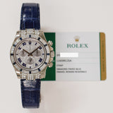 Rolex Daytona 40mm White Gold 116599 12SA ZER Pave Diamond Roman Dial Nov 2017 - View 2