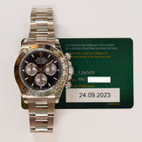 Rolex Daytona 40mm White Gold 126509 Black Dial Sep 2023 - View 2