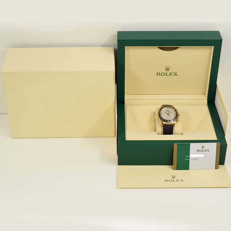 Rolex Daytona 40mm Yellow Gold 116518LN MOP Diamond Dial Jan 2019