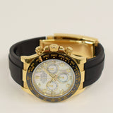 Rolex Daytona 40mm Yellow Gold 116518LN MOP Diamond Dial Jan 2019 - View 3