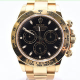 Rolex Daytona 40mm Yellow Gold 126508 Black Dial Nov 2021 - View 1
