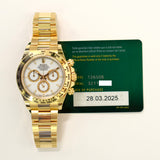 Rolex Daytona 40mm Yellow Gold 126508 White Dial Mar 2025 - View 2