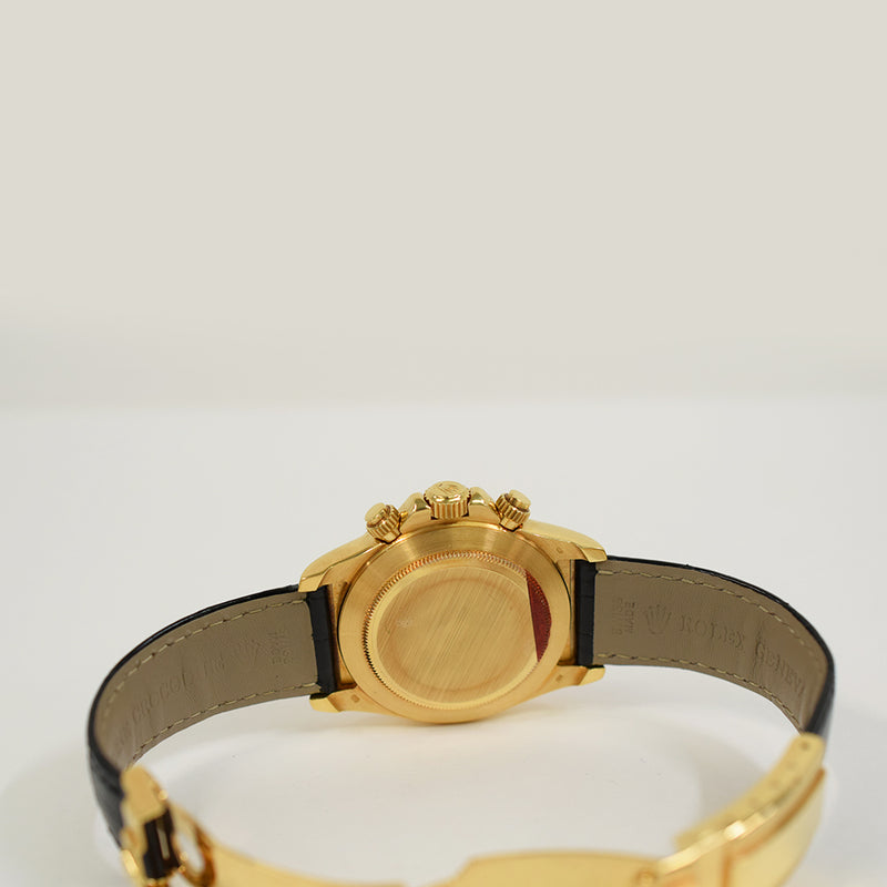 Design Officine Ra 1999 置時計 ゴールド Rolex Daytona 40mm Yellow Gold 16518 White Arabic Dial Oct 1999