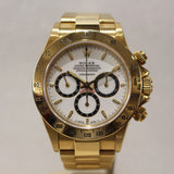Rolex Daytona 40mm Yellow Gold 16528 Floating Porcelain Dial Dec 1989 - View 1