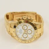 Rolex Daytona 40mm Yellow Gold 16528 White Dial Jan 2001 - View 3