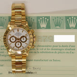 Rolex Daytona 40mm Yellow Gold 16528 White Dial Jan 2001 - View 2