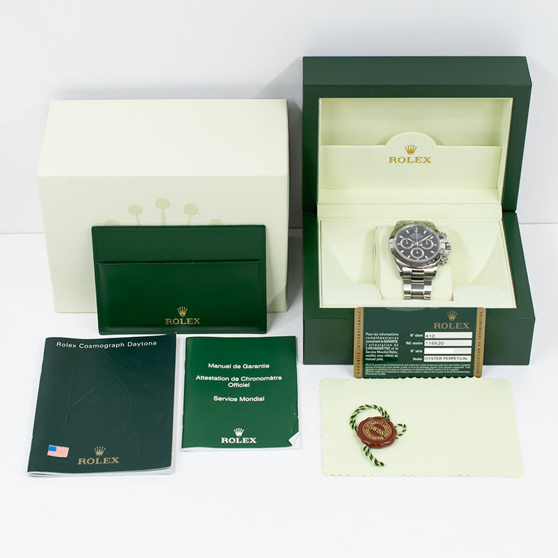Rolex Daytona Steel 116520 Black Dial Apr 2013 – CHRONONATION