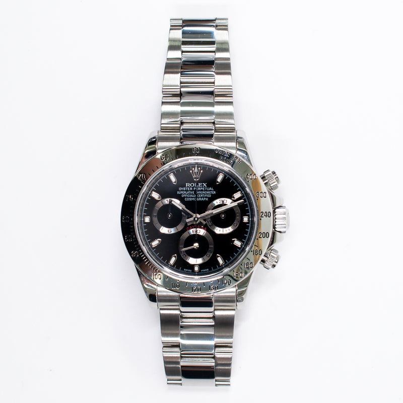 Rolex Daytona Steel 116520 Black Dial Apr 2013 – CHRONONATION