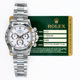 Rolex Daytona Steel 116520 White Dial Sep 2012