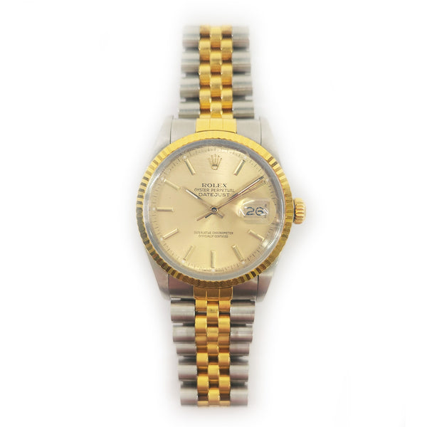 Rolex Detajust 16013 Champagne Dial Mar 1988