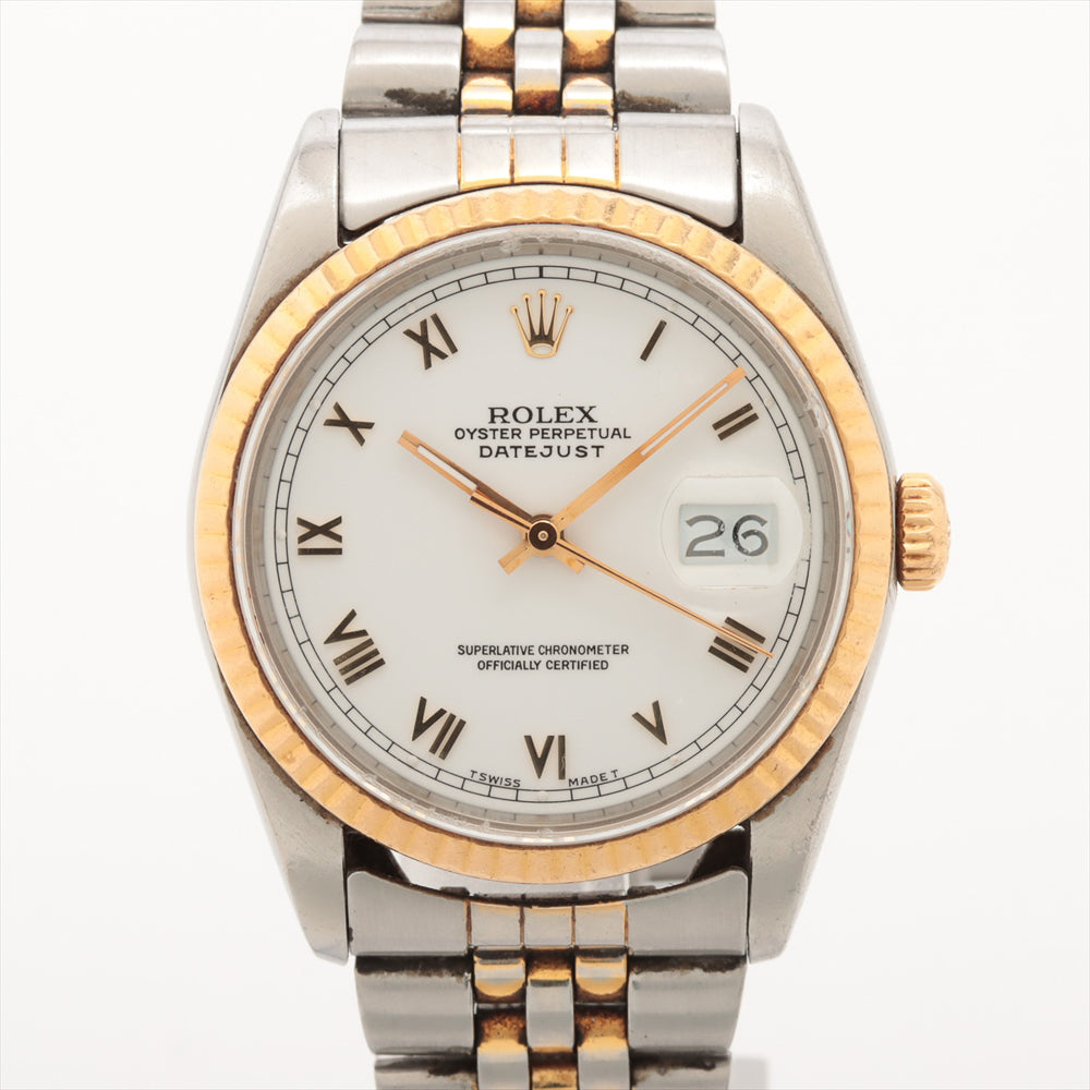Rolex Detajust 16233 White Roman Dial Mar 1990 – CHRONONATION