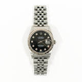 Rolex Detajust 16234G Black Diamond Dial Jan 2004