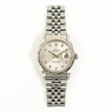 Rolex Detajust 16234G Silver Diamond Dial Mar 1996