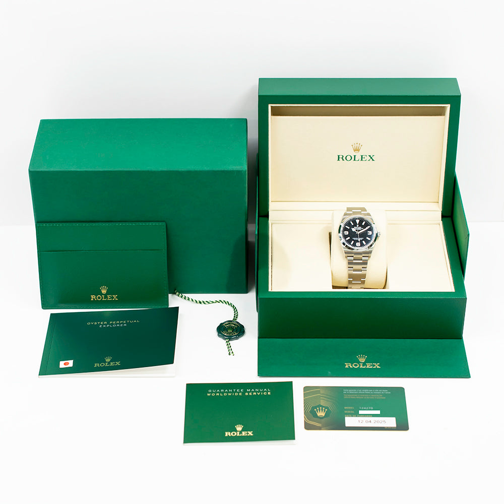 ROLEX Explorer グリーンボックス　美品 Rolex Explorer 124270 Black Dial Apr 2025 – CHRONONATION