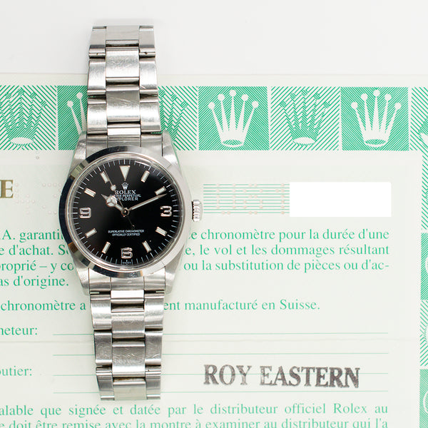 Rolex Explorer 14270 Black Dial Jan 1999