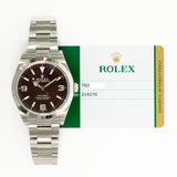 Rolex Explorer 214270 Black Dial May 2018