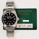 Rolex Explorer 224270 Black Dial May 2023 - View 2