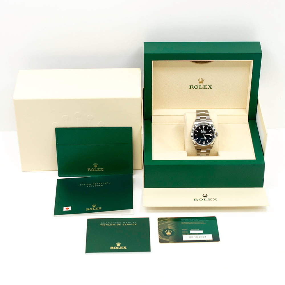 Rolex Explorer 224270 Black Dial Oct 2024 – CHRONONATION