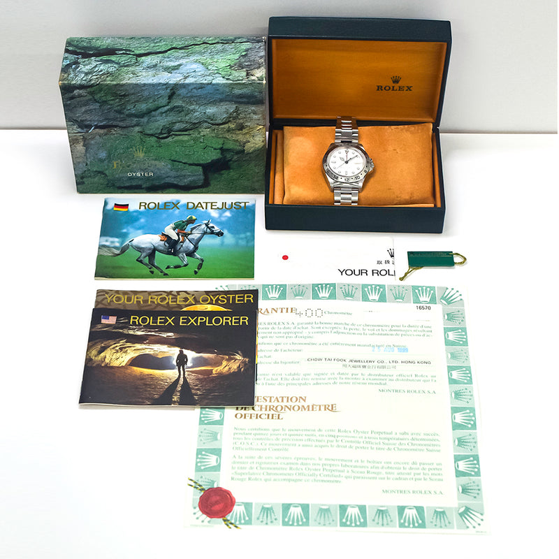 Rolex Explorer II 16570 White Dial Aug 1999