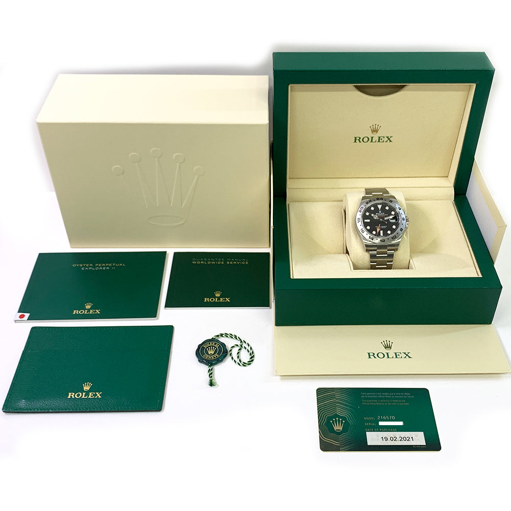 Rolex Explorer II 216570 Black Dial Feb 2021