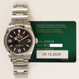 Rolex Explorer II 224270 Black Dial Dec 2024 - View 2