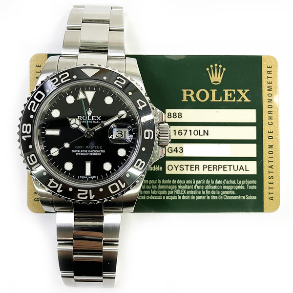 Rolex GMT-Master II 116710LN Black Dial Apr 2012