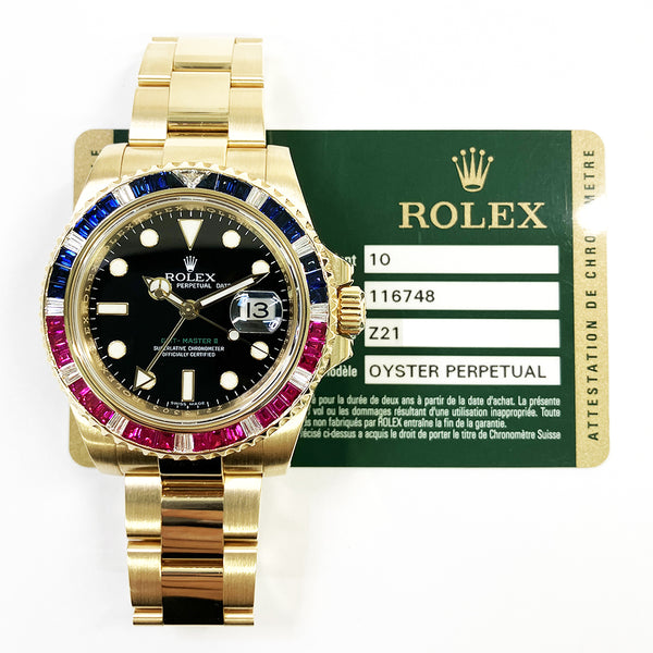 Rolex GMT-Master II 116748SARU Black Dial Jun 2012