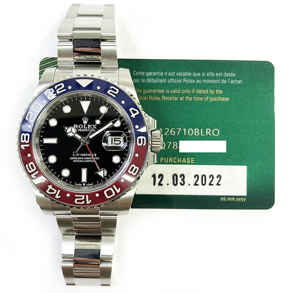 Rolex GMT-Master II 126710BLRO Pepsi Dial Mar 2022