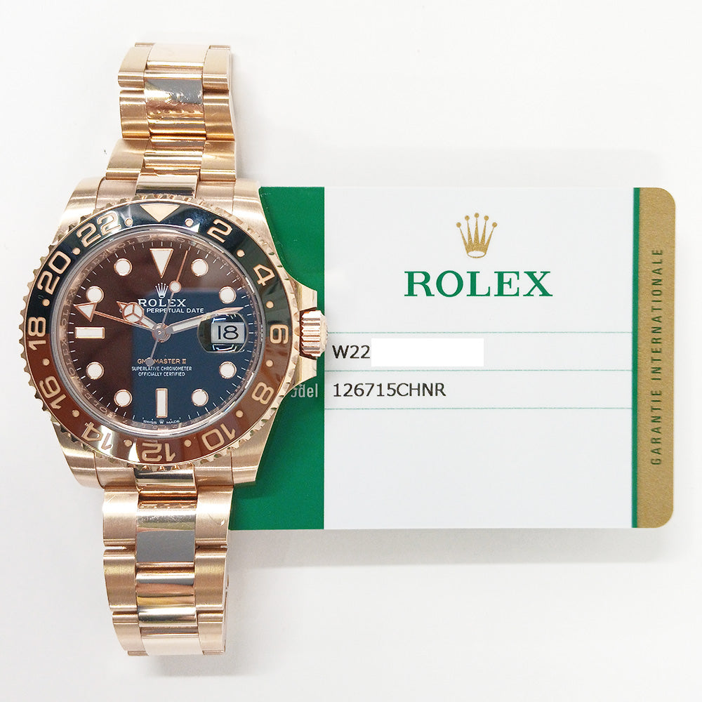 Rolex GMT-Master II 126715CHNR Root Beer Dial Dec 2018 – CHRONONATION
