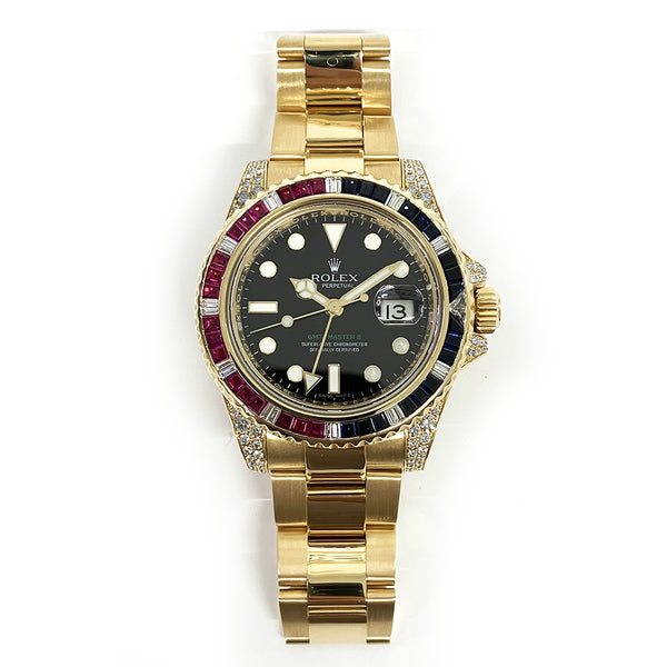 Rolex GMT Master II 116758SARU Black Dial Jan 2011