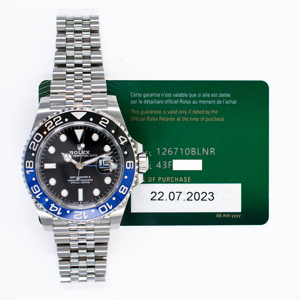Rolex Gmt-Master 126710BLNR Batman Dial Jul 2023