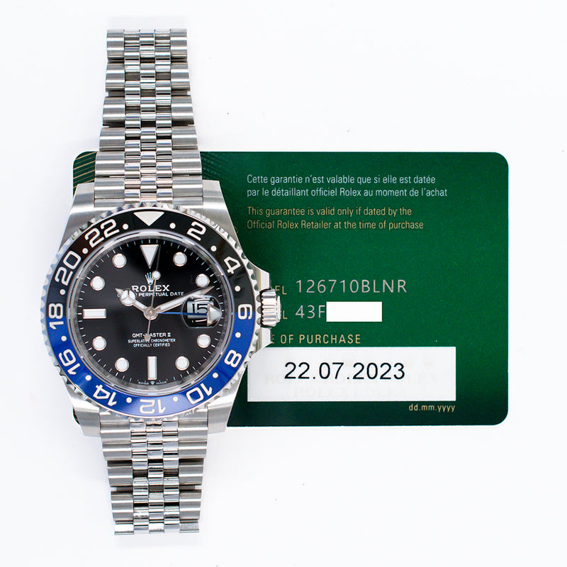 Rolex Gmt-Master 126710BLNR Batman Dial Jul 2023