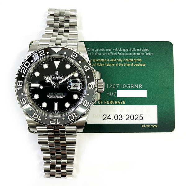 Rolex Gmt-Master 126710GRNR Bruce Wayne Dial Mar 2025