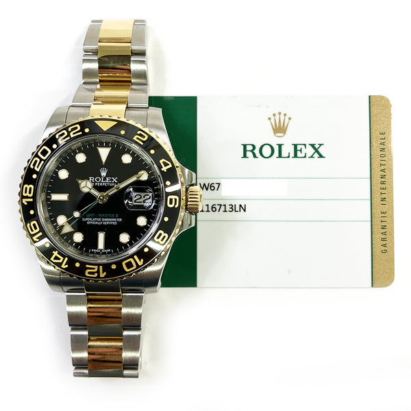 Rolex Gmt-Master II 116713LN Black Dial Jan 2016