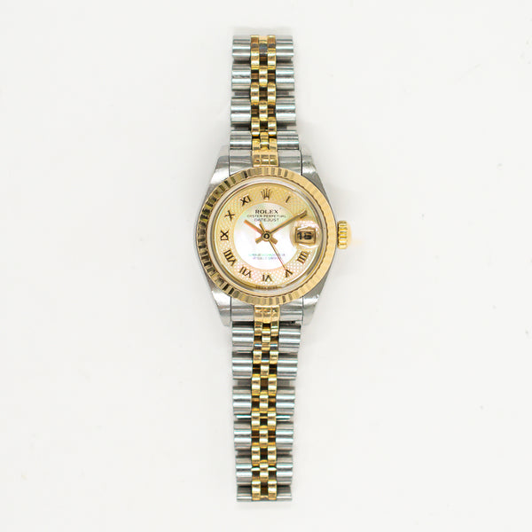 Rolex Lady-Datejust 79173NRD Yellow MOP Roman Dial Dec 2002