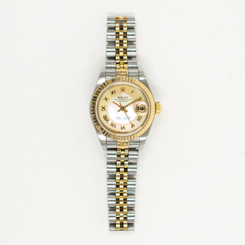 Rolex Lady-Datejust 79173NRD Yellow MOP Roman Dial Dec 2002