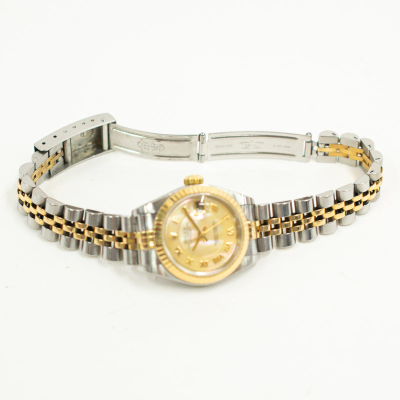 Rolex Lady-Datejust 79173NRD Yellow MOP Roman Dial Dec 2002
