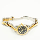 Rolex Lady Datejust 179173G Black Diamond Dial Oct 2009