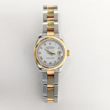 Rolex Lady Datejust 26mm 179163 White Roman Dial